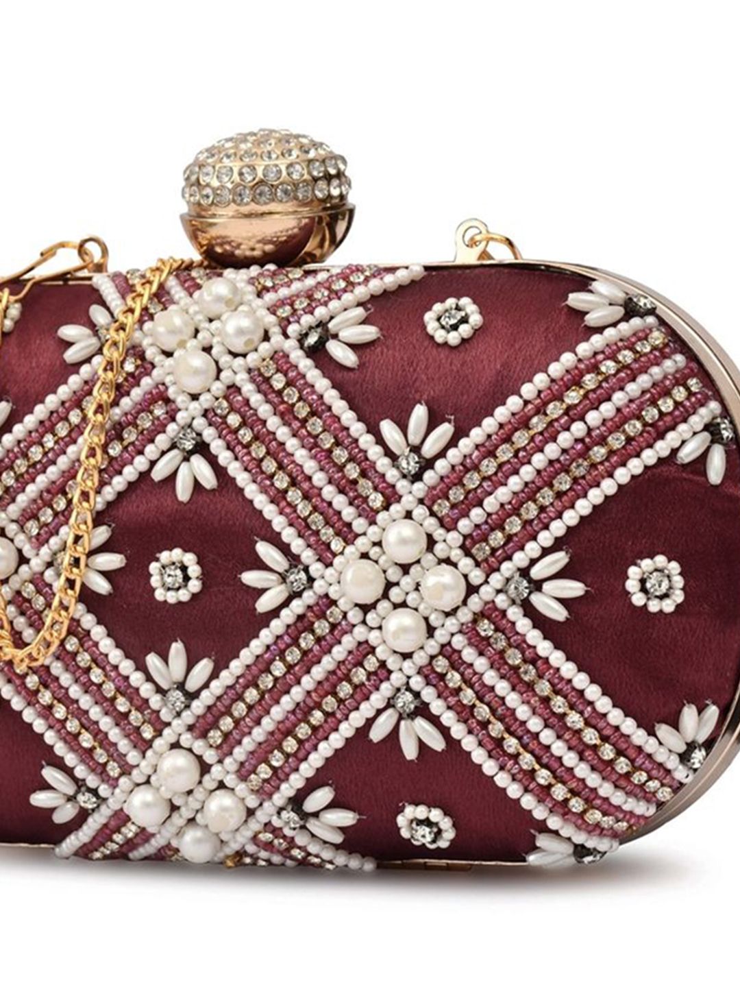 For The Beautiful You Clutches - Maroon - view 6