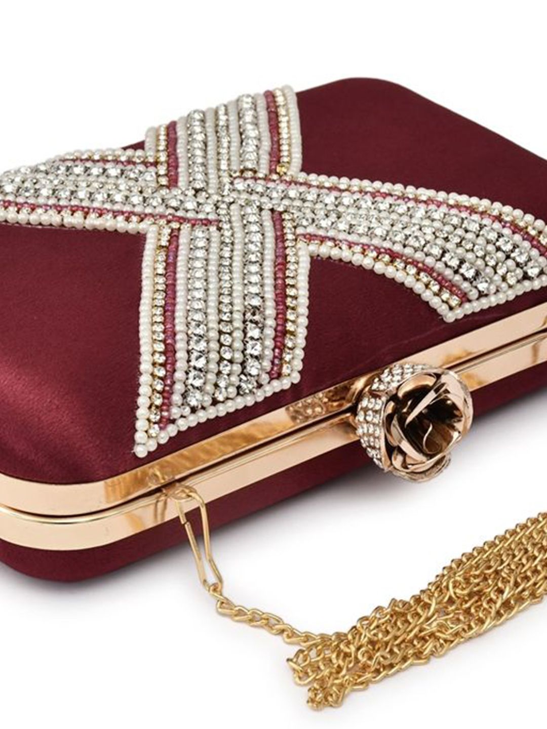 For The Beautiful You Clutches - Maroon - view 5