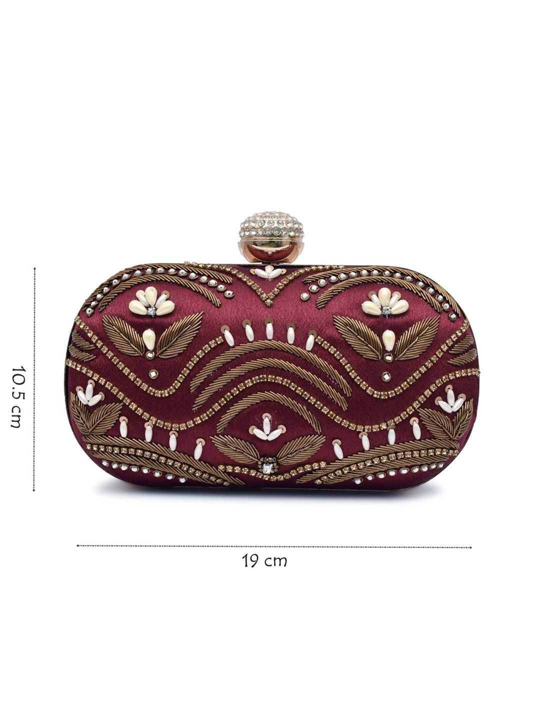 For The Beautiful You Clutches - Maroon - view 7