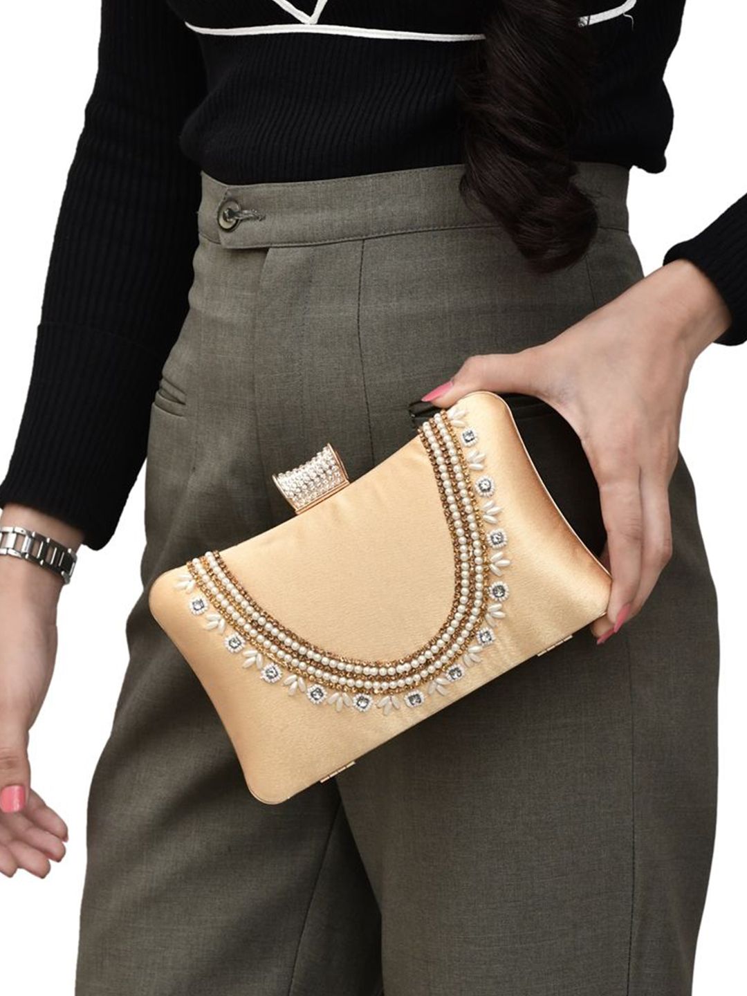 For The Beautiful You Clutches - Gold - view 5