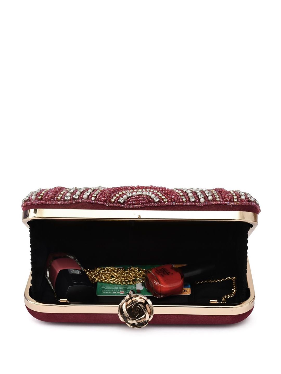 For The Beautiful You Clutches - Maroon - view 4