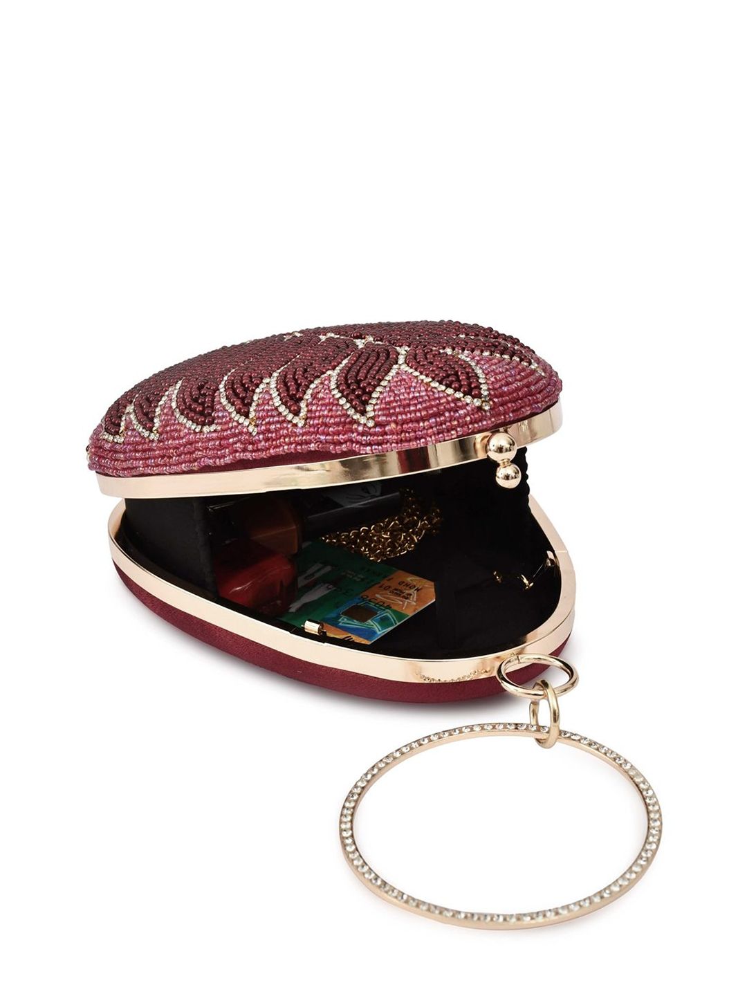 For The Beautiful You Clutches - Maroon - view 5