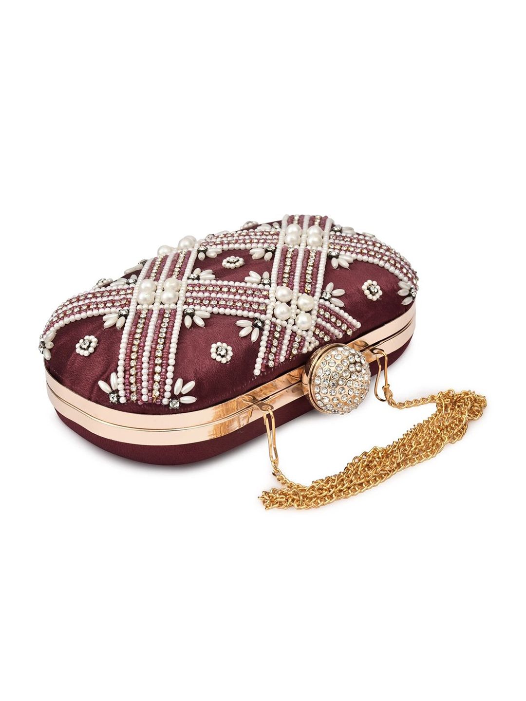 For The Beautiful You Clutches - Maroon - view 4