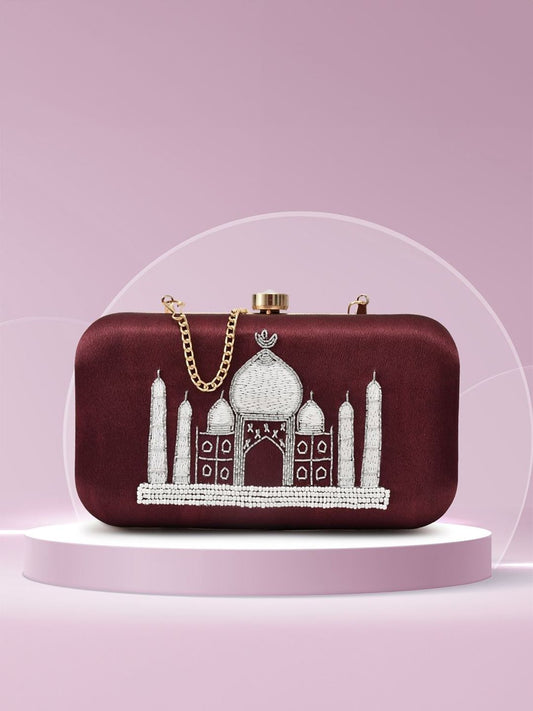 For The Beautiful You Clutches - Maroon