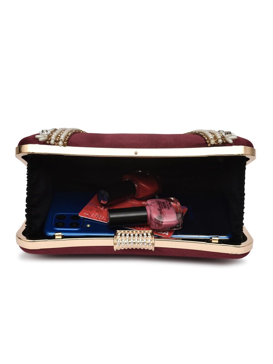 For The Beautiful You Clutches - Maroon - view 5