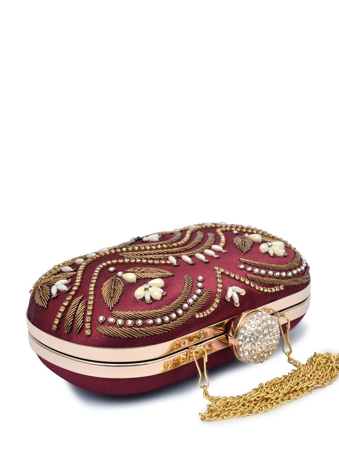 For The Beautiful You Clutches - Maroon - view 4