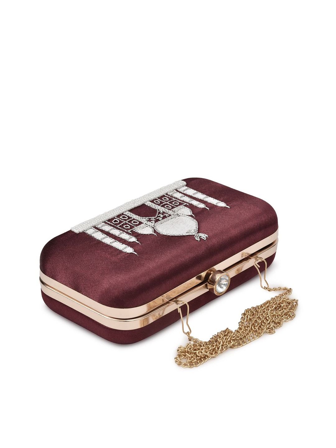 For The Beautiful You Clutches - Maroon - view 5
