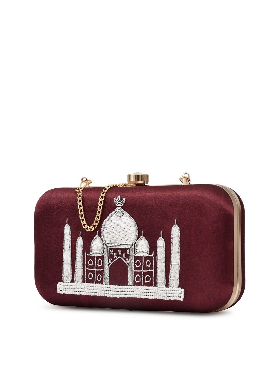 For The Beautiful You Clutches - Maroon - view 2