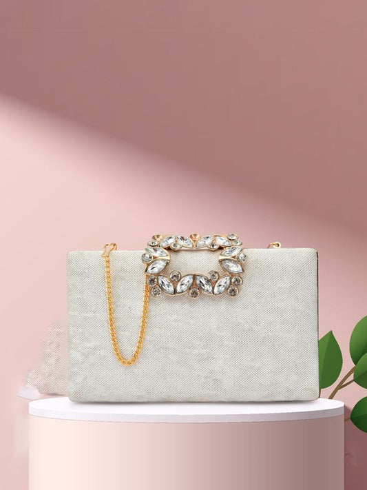 For The Beautiful You Clutches - White