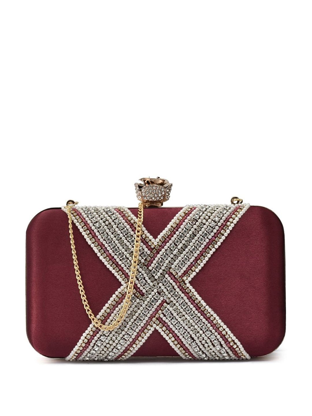 For The Beautiful You Clutches - Maroon - view 2
