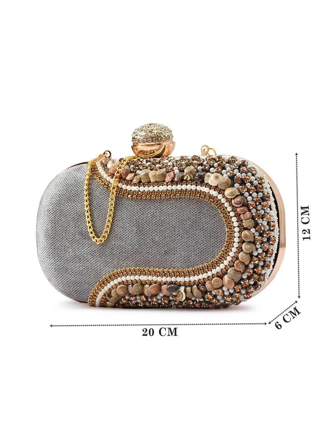 For The Beautiful You Clutches - Grey - view 7