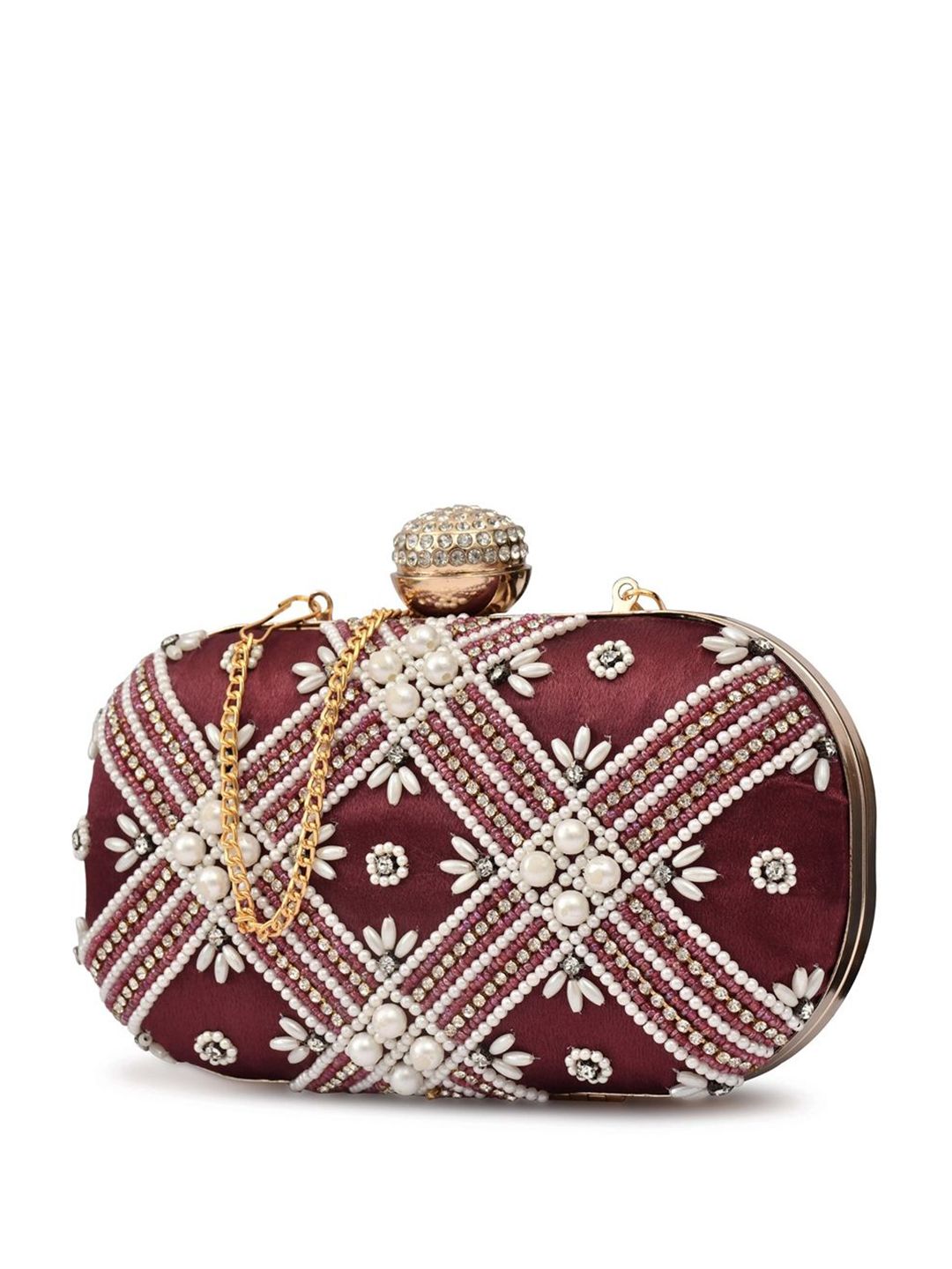 For The Beautiful You Clutches - Maroon - view 2