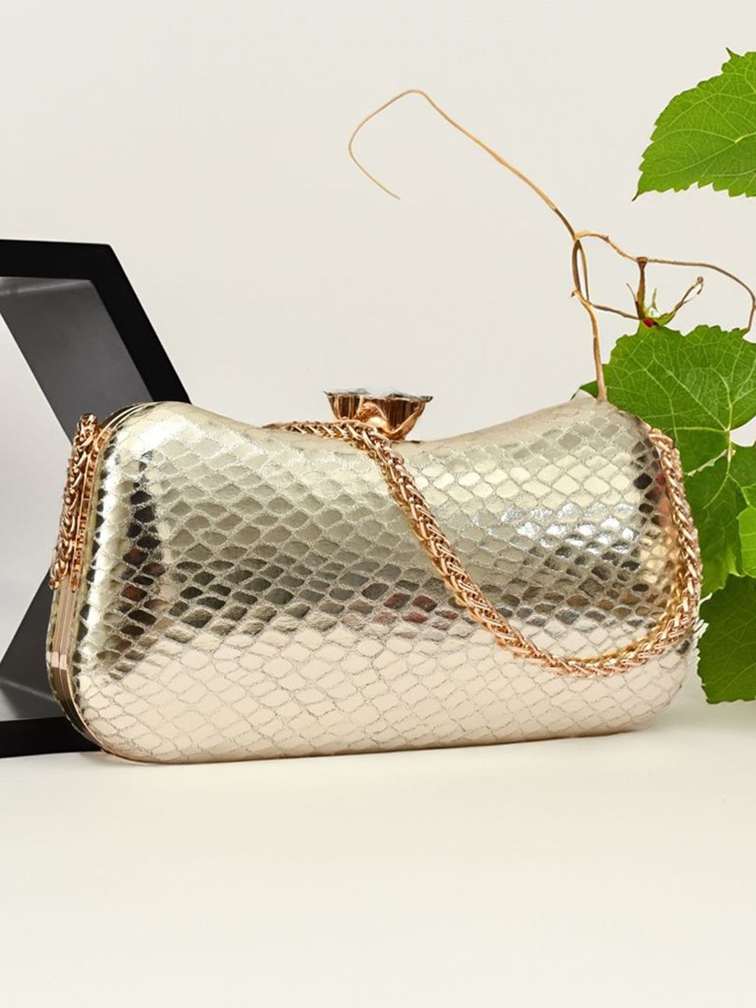 For The Beautiful You Clutches - Gold