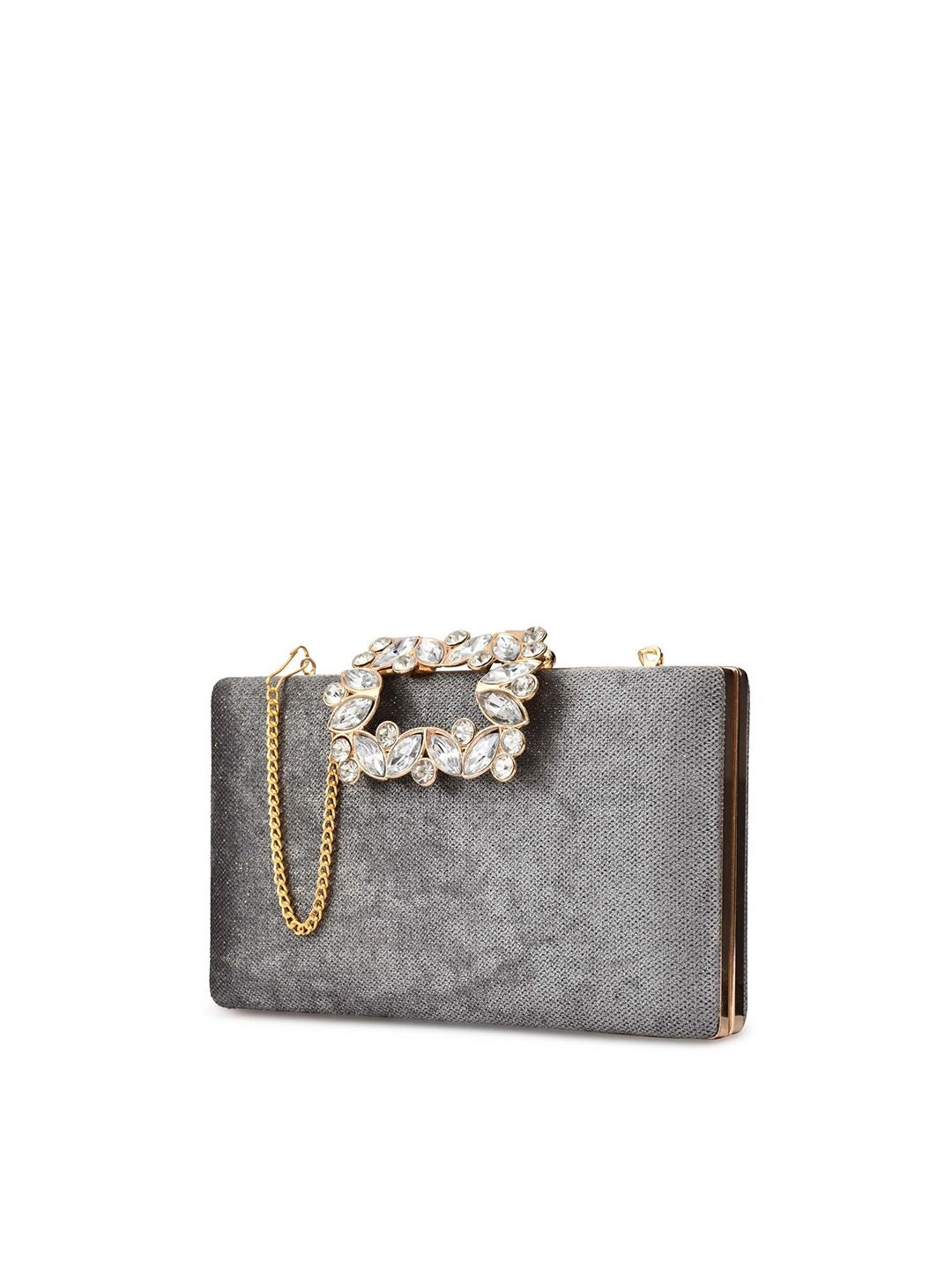 For The Beautiful You Clutches - Grey - view 2