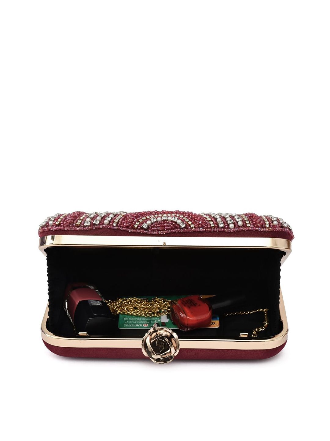 For The Beautiful You Clutches - Maroon - view 5