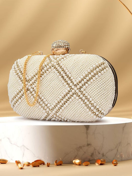 For The Beautiful You Clutches - White