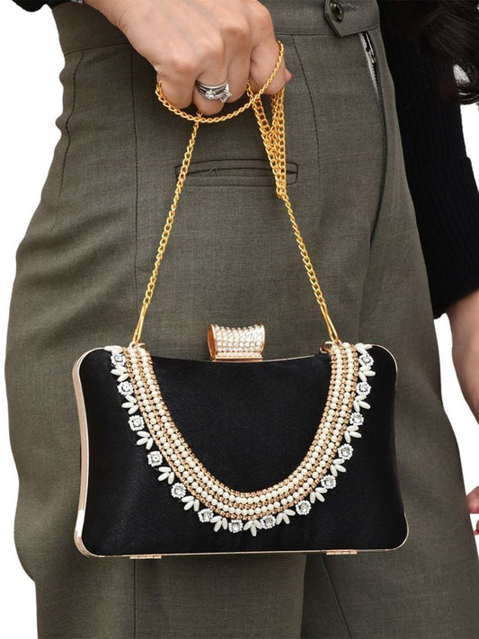 For The Beautiful You Clutches - Black