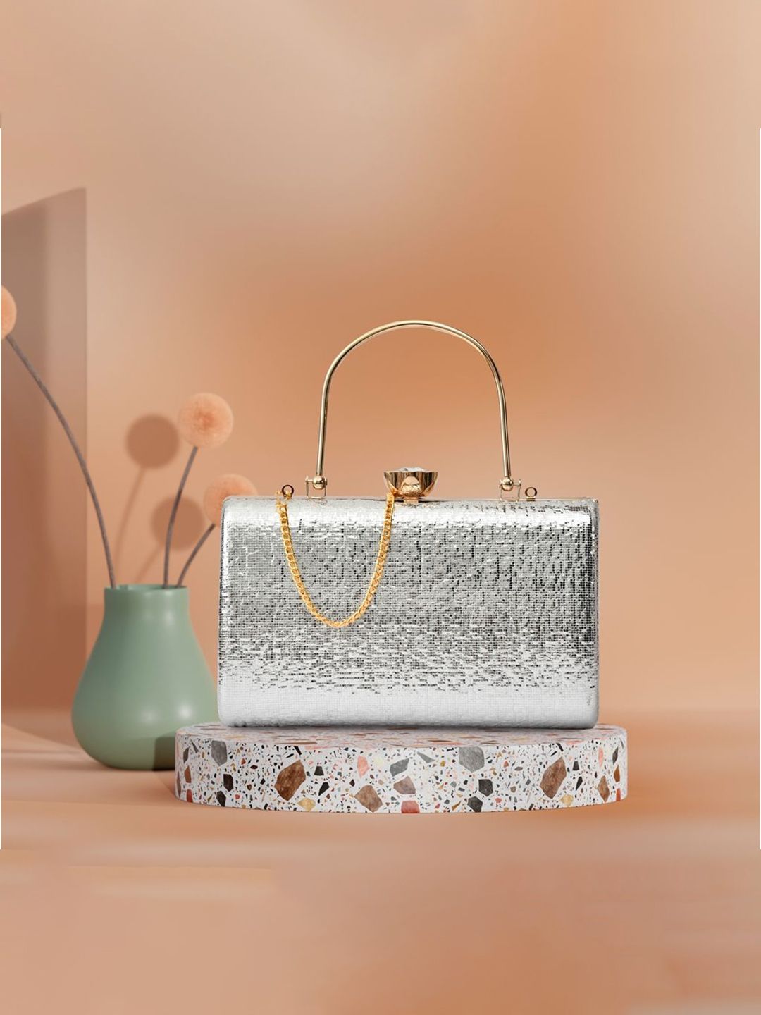 For The Beautiful You Clutches - Silver