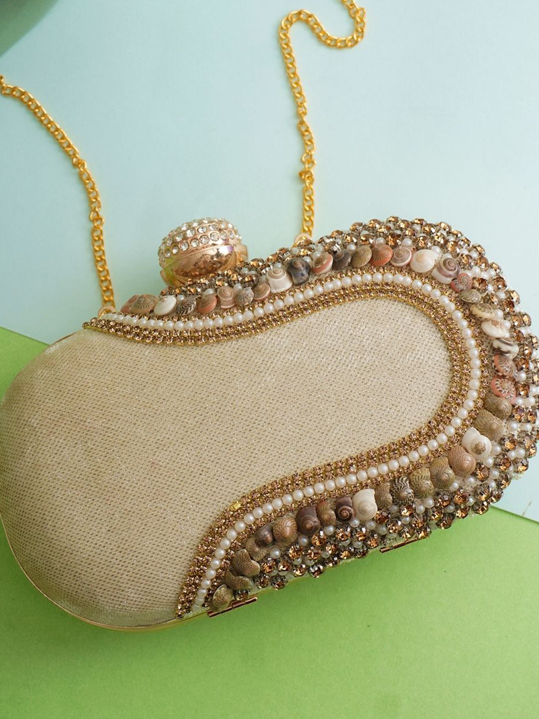 For The Beautiful You Clutches - Cream