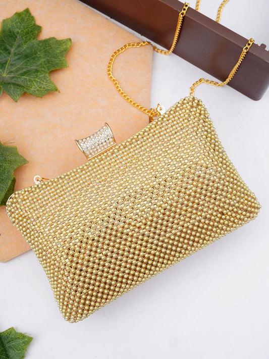 For The Beautiful You Clutches - Gold