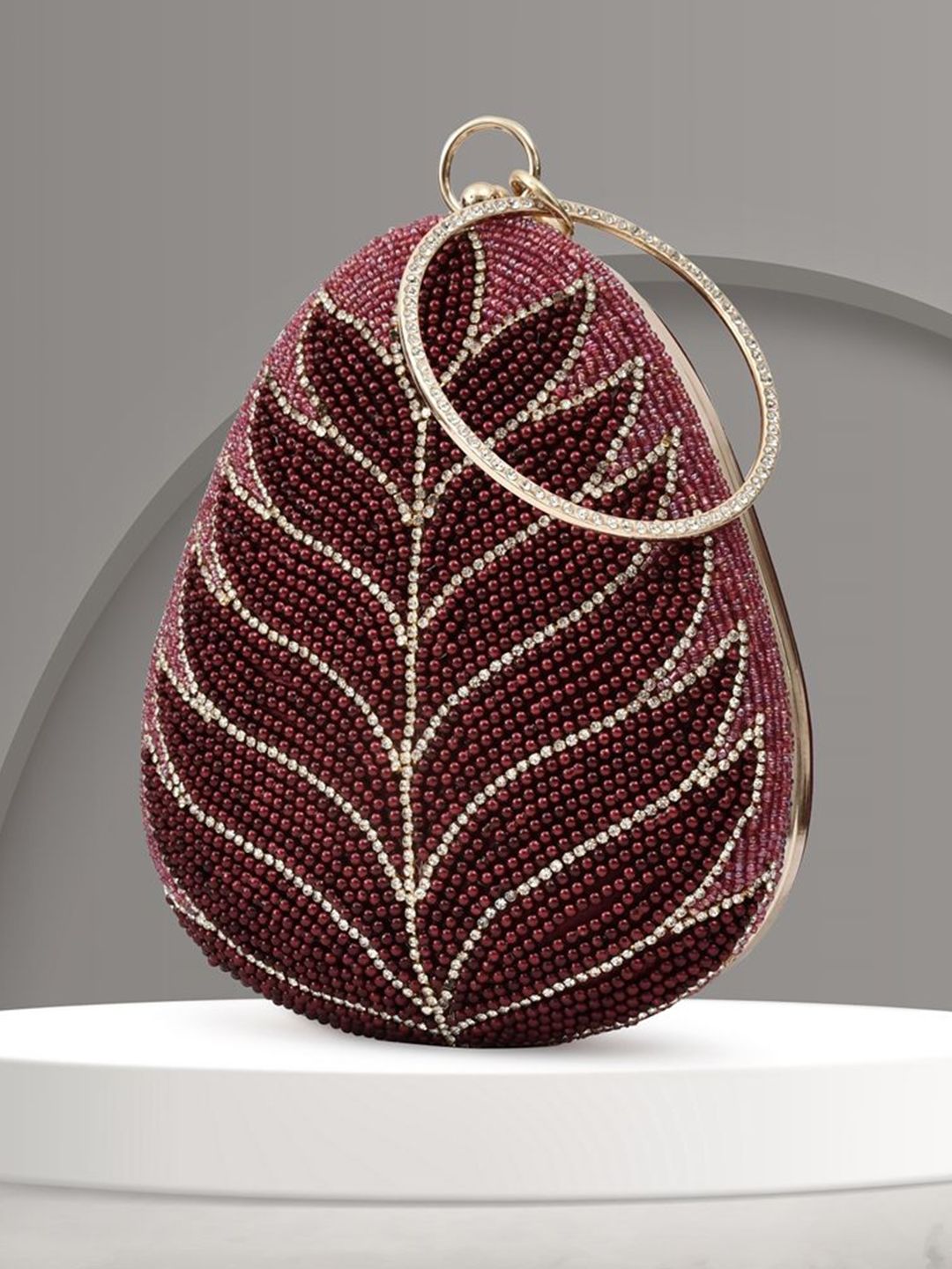 For The Beautiful You Clutches - Maroon