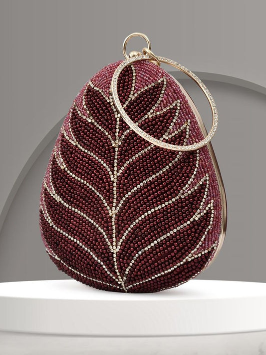 For The Beautiful You Clutches - Maroon
