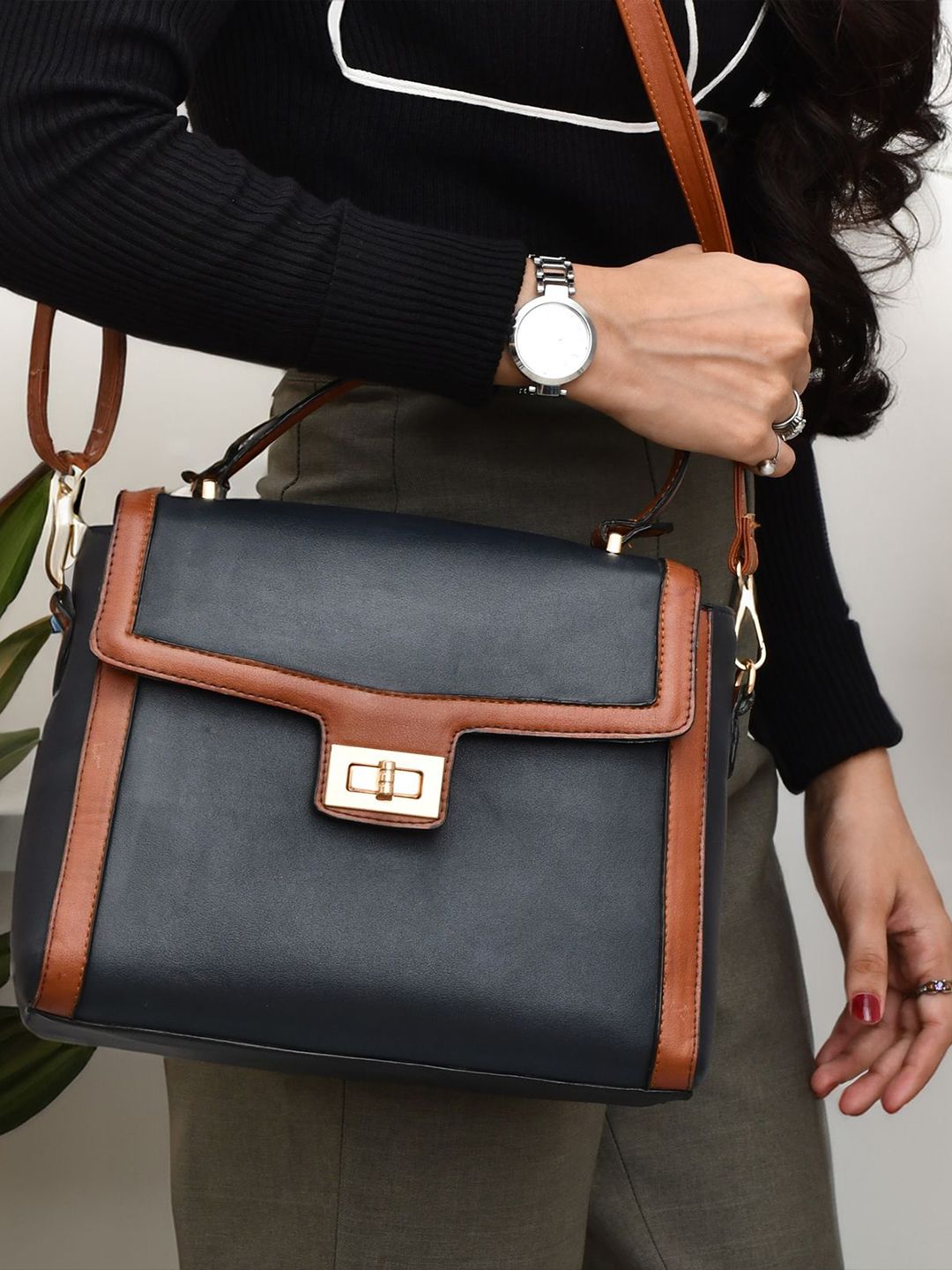 For The Beautiful You Handbags - Navy Blue - view 6