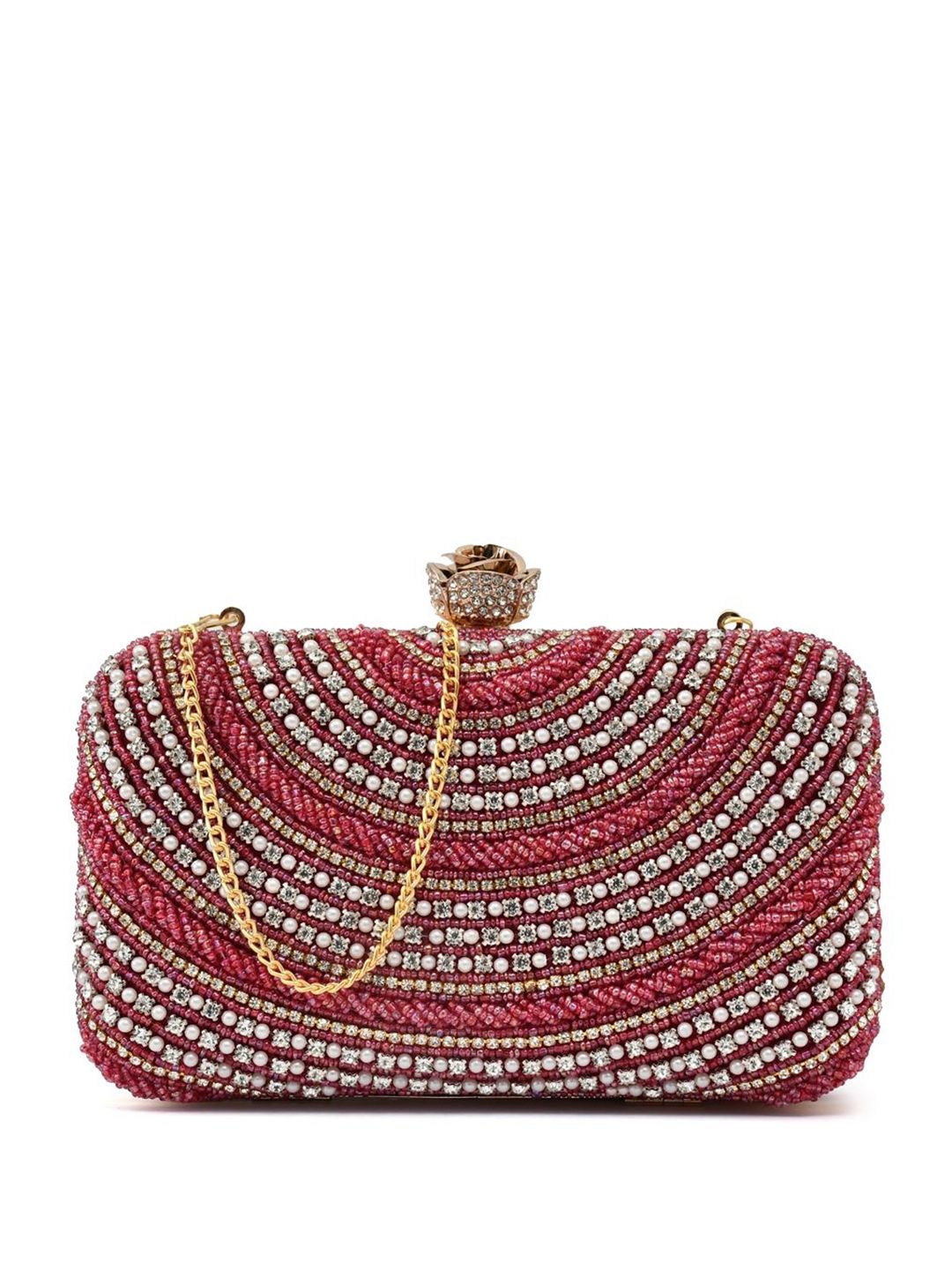 For The Beautiful You Clutches - Maroon - view 2