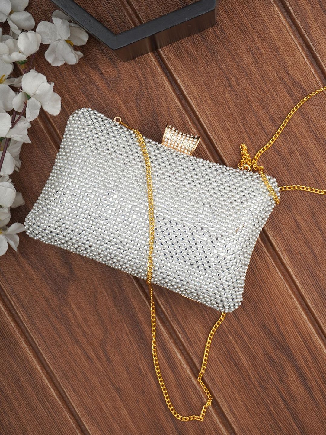 For The Beautiful You Clutches - Silver
