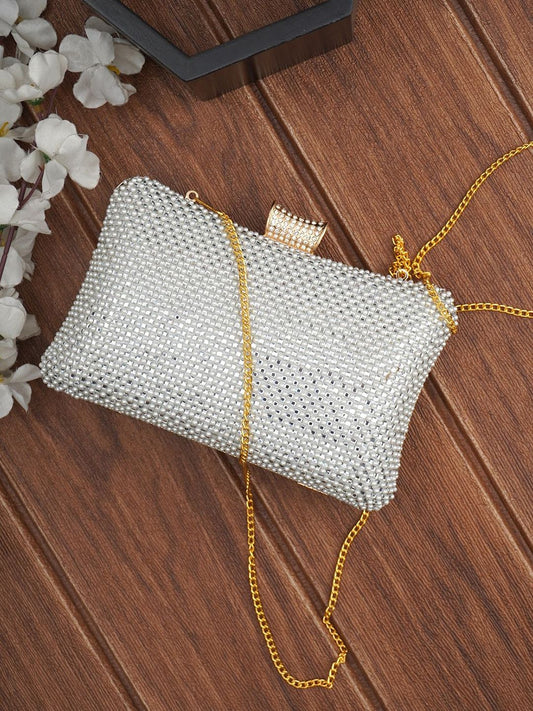 For The Beautiful You Clutches - Silver