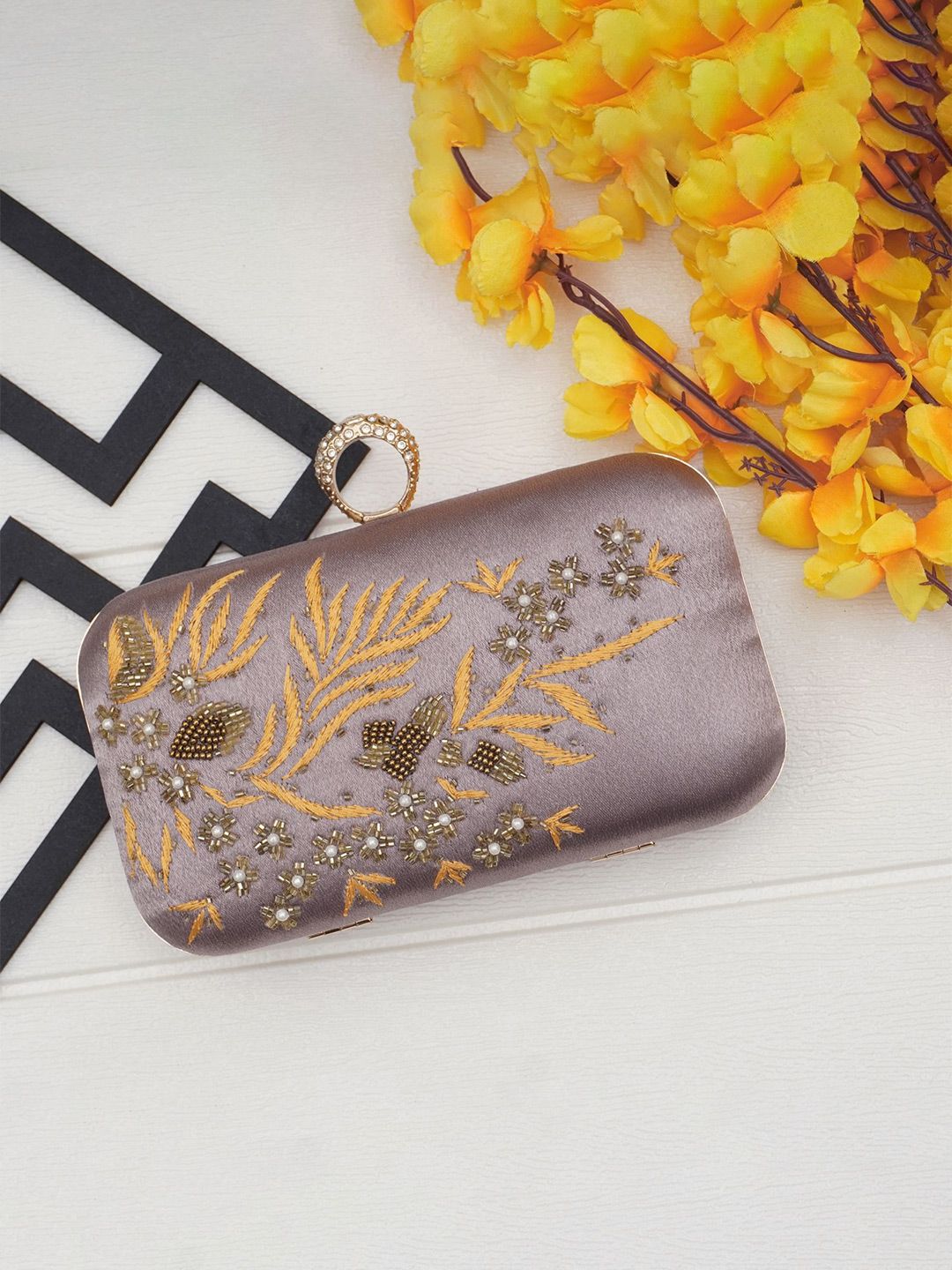 For The Beautiful You Clutches - Grey