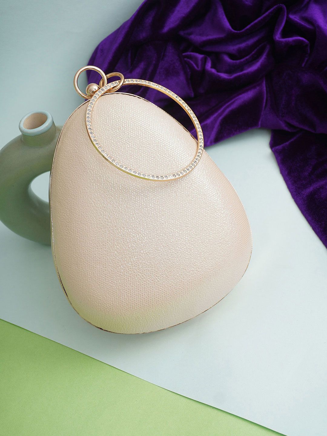 For The Beautiful You Clutches - Cream