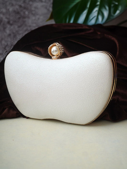 For The Beautiful You Clutches - White