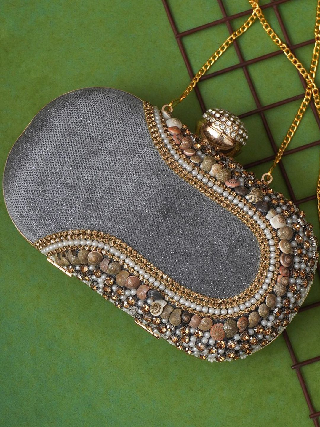 For The Beautiful You Clutches - Grey