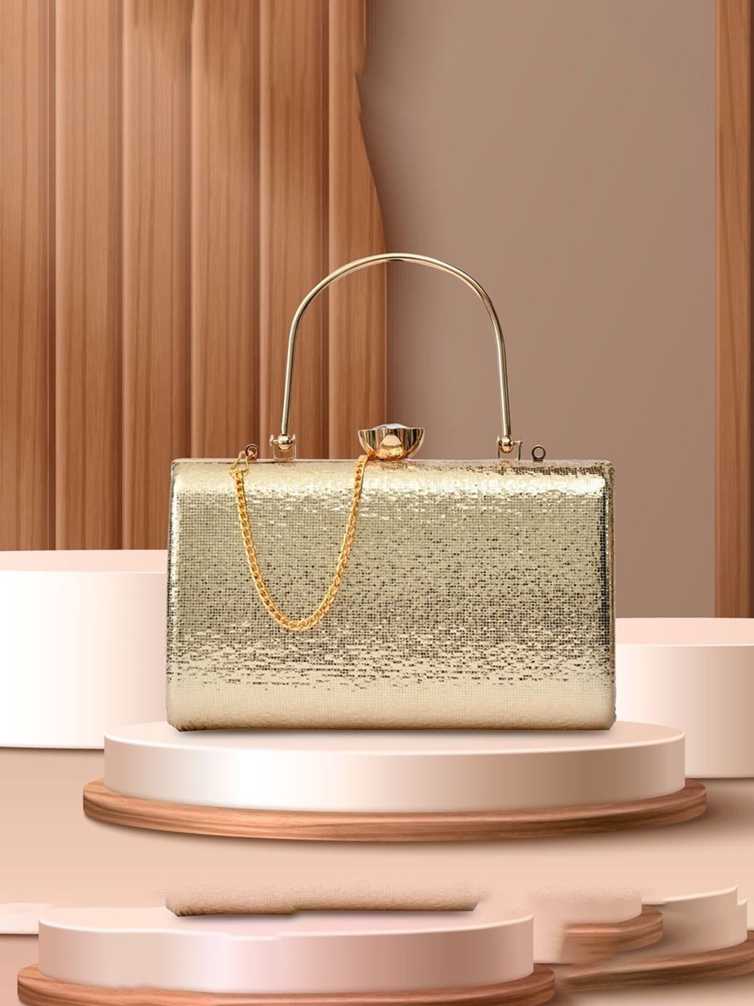 For The Beautiful You Clutches - Gold