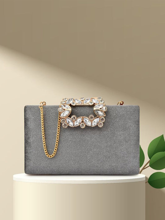 For The Beautiful You Clutches - Grey