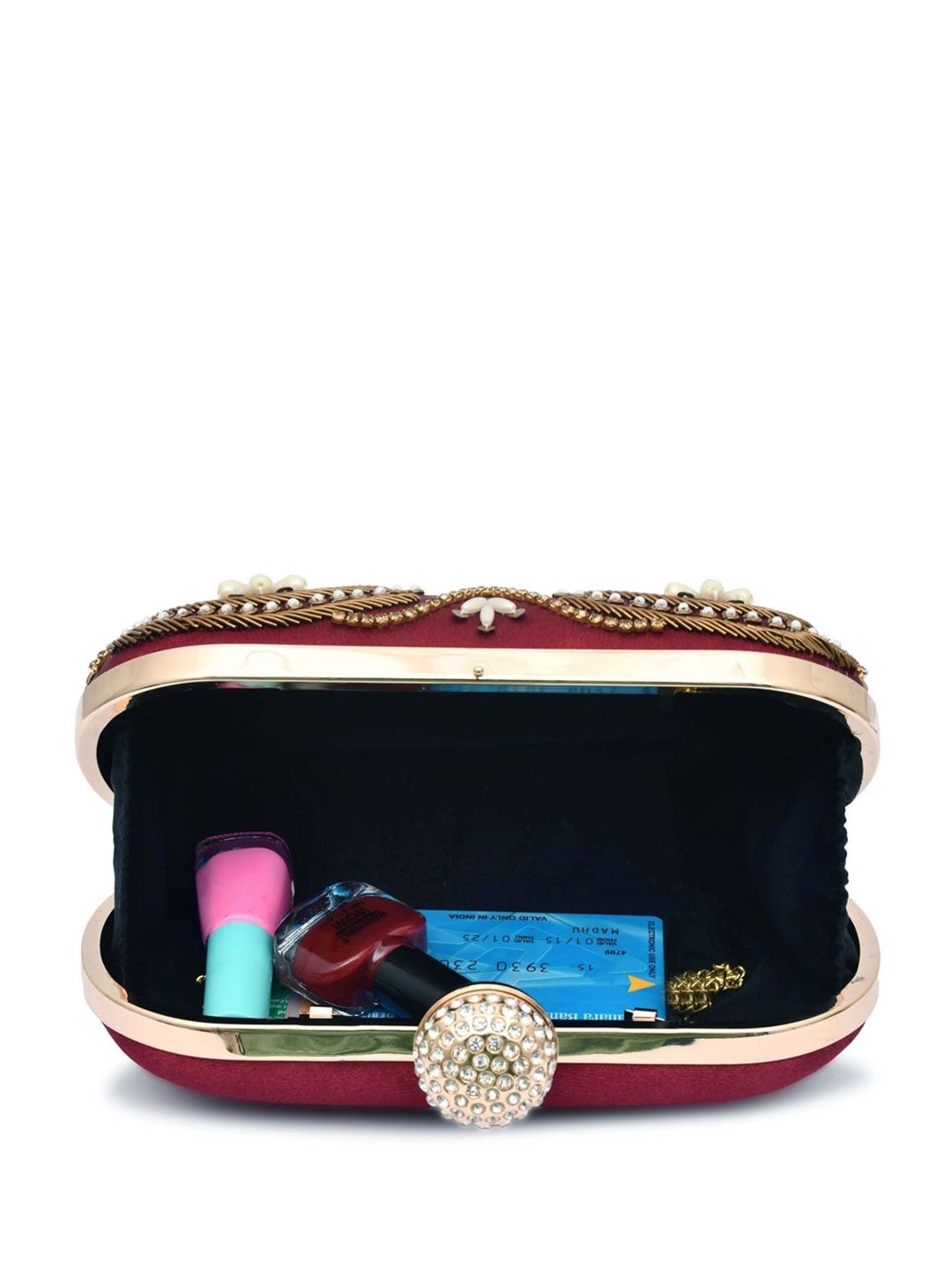 For The Beautiful You Clutches - Maroon - view 5