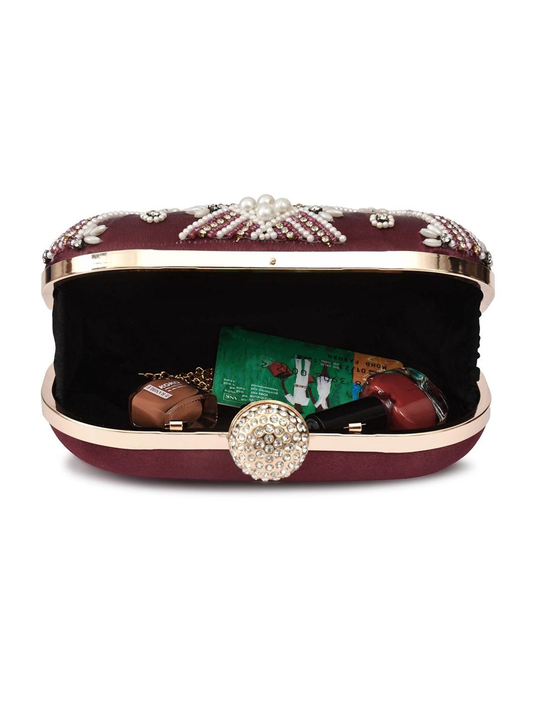 For The Beautiful You Clutches - Maroon - view 5