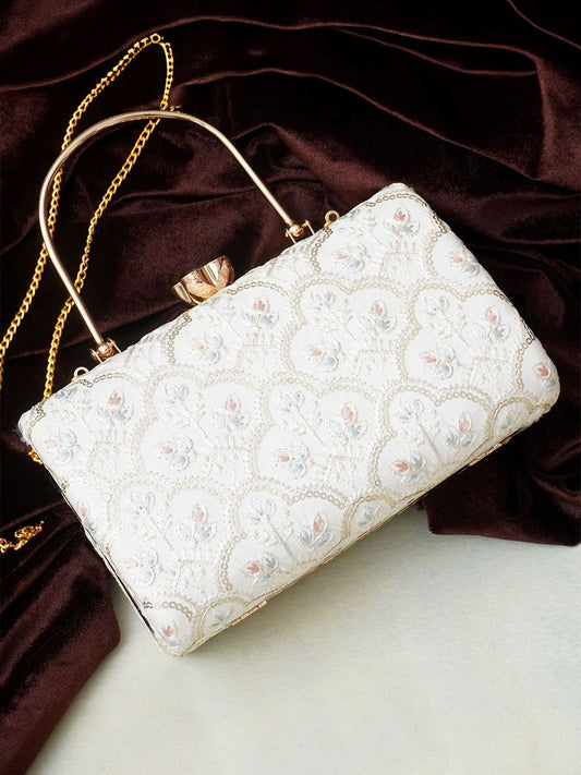 For The Beautiful You Clutches - White