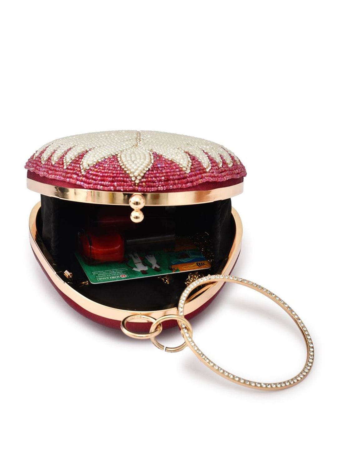 For The Beautiful You Clutches - Maroon - view 4